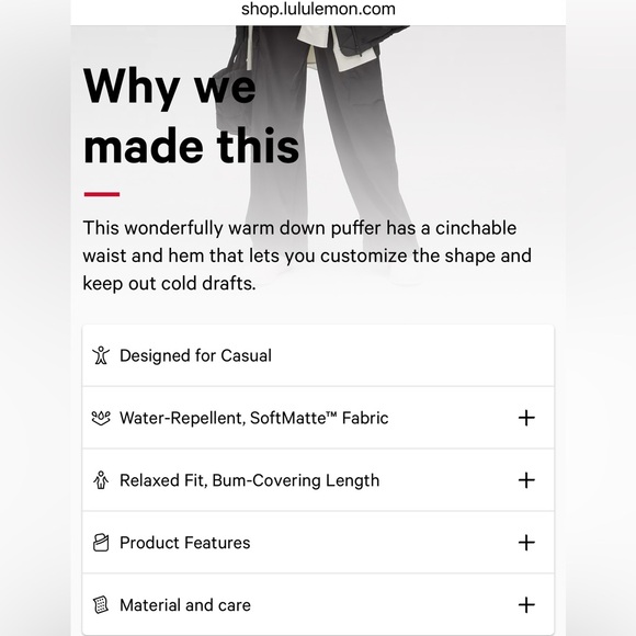 Lululemon Wunder Puff Mid-Length Vest (Black) - Picture 9 of 9